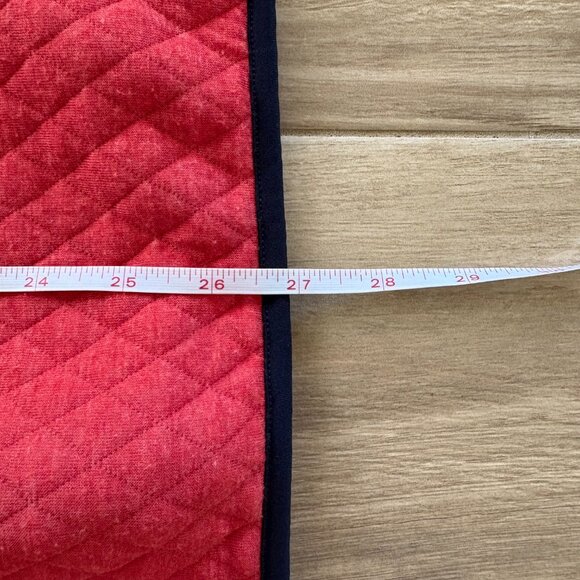 Marine Layer Corbet Reversible Quilted Pullover Sweater Mens Small Red Blue Snap - Picture 9 of 10